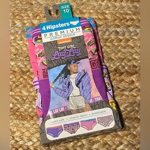 That girl Lay Lay hipster underwear  (4 pairs in pkg)